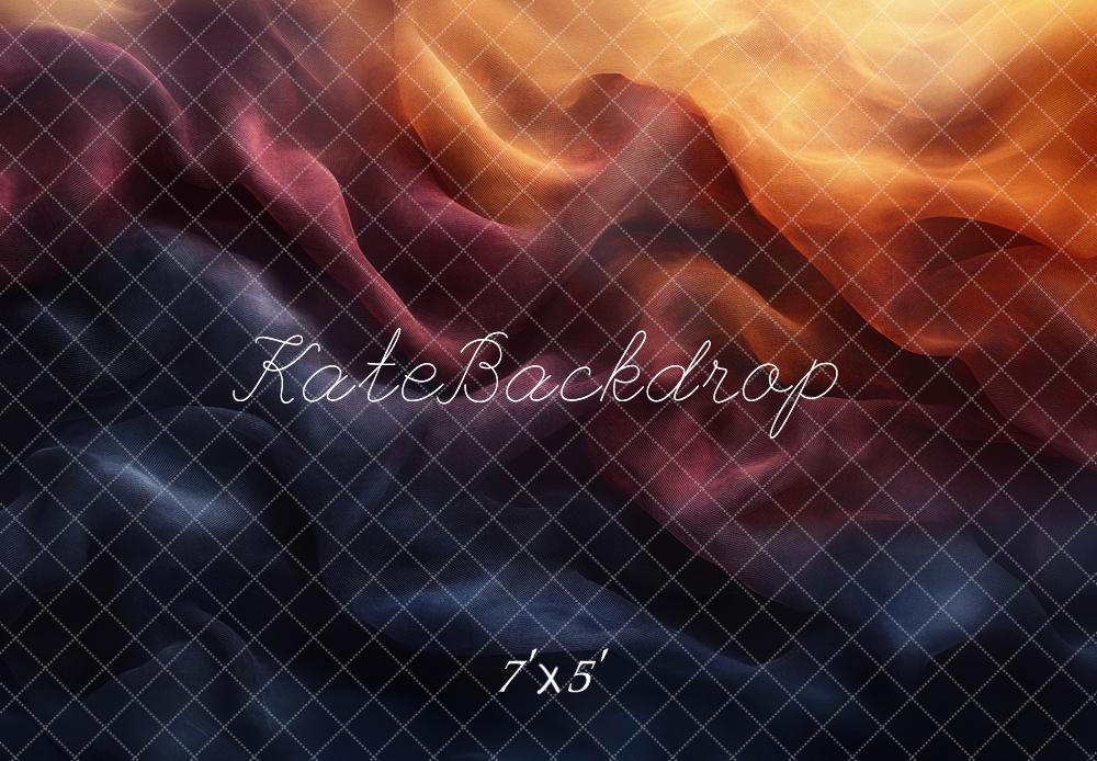 Kate Abstract Gradient Fabric Orange Backdrop Designed by Mini MakeBelieve