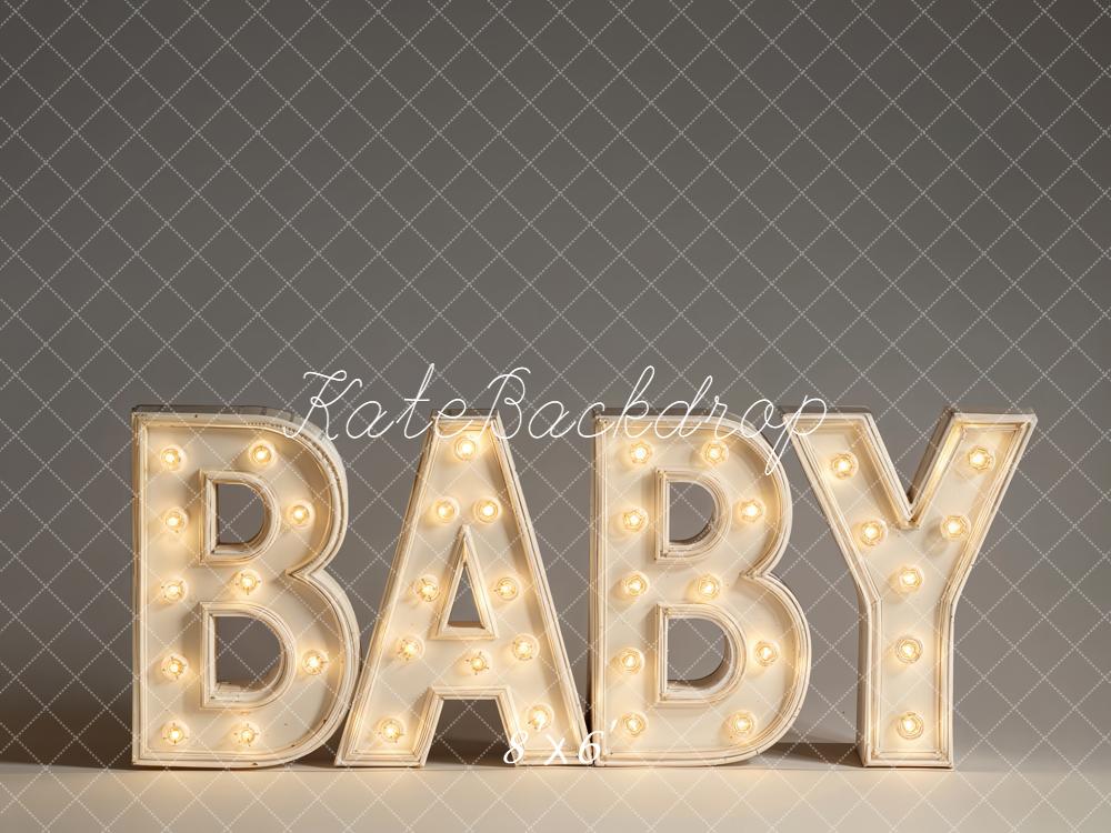 Kate Baby Marquee Light Letters Backdrop Designed by Emetselch