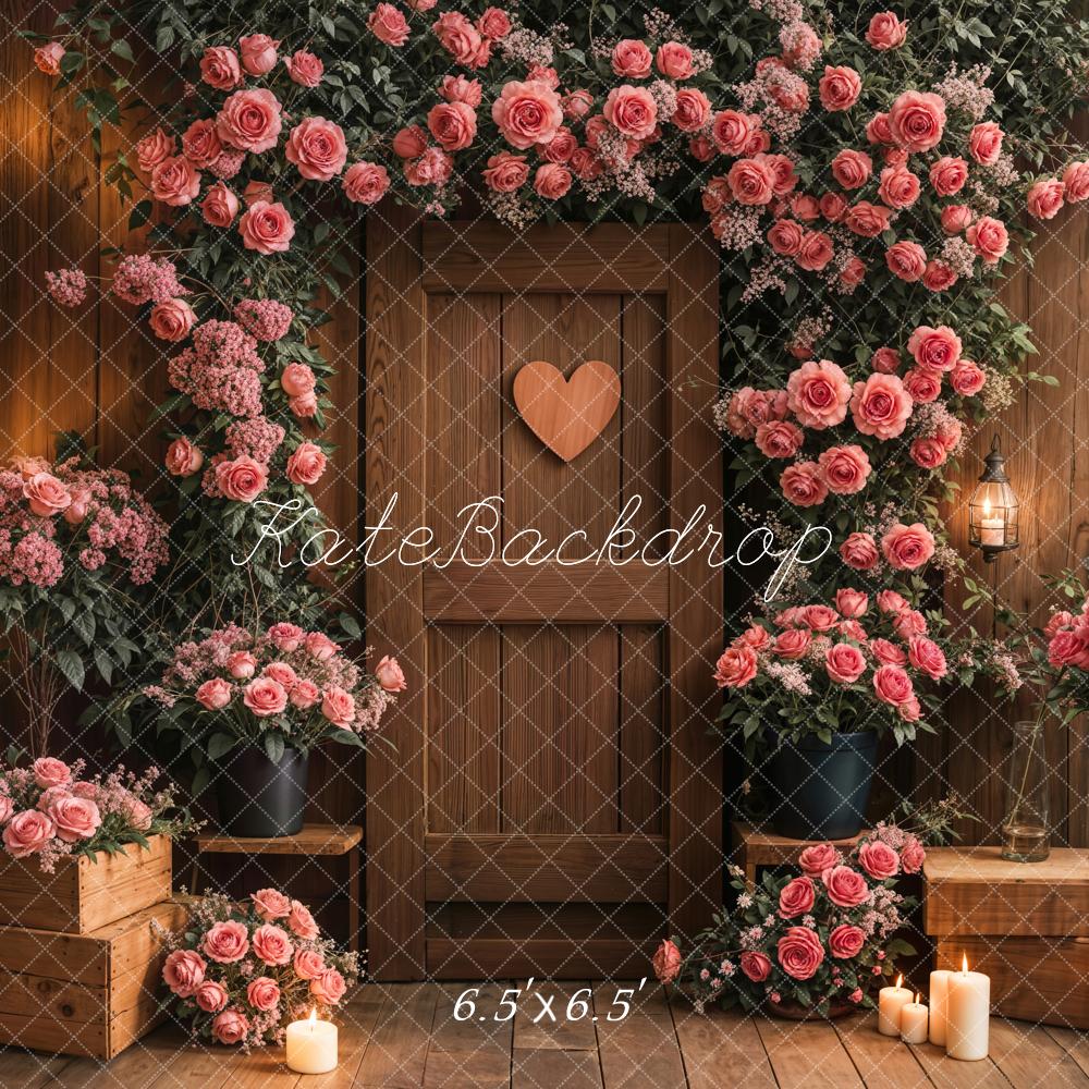 Fondo de Boda Rústico con Arco Floral Diseñado por Emetselch