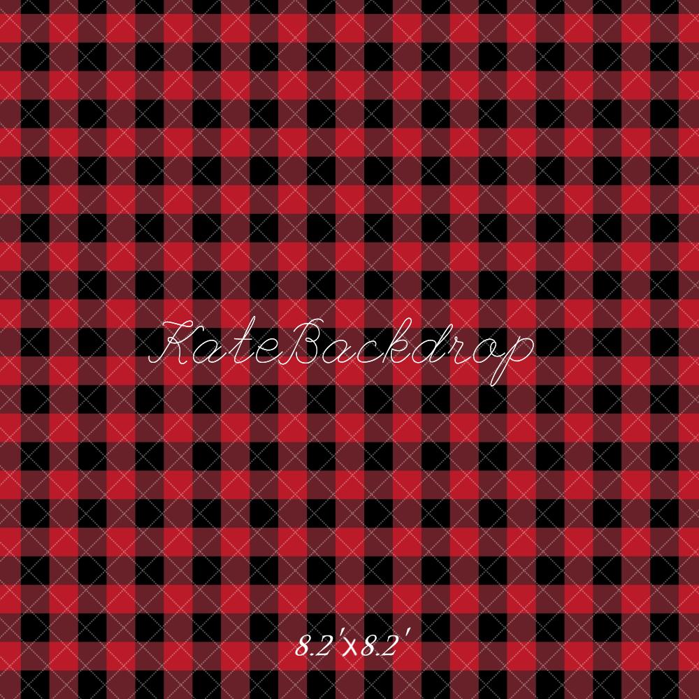 Fondo de Patrón de Cuadros Rojos Diseñado por Mandy Ringe Photography