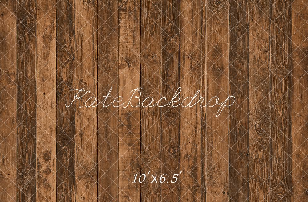 Kate Brown Wood Plank Floor Printed Backdrop Designed by Kate Image