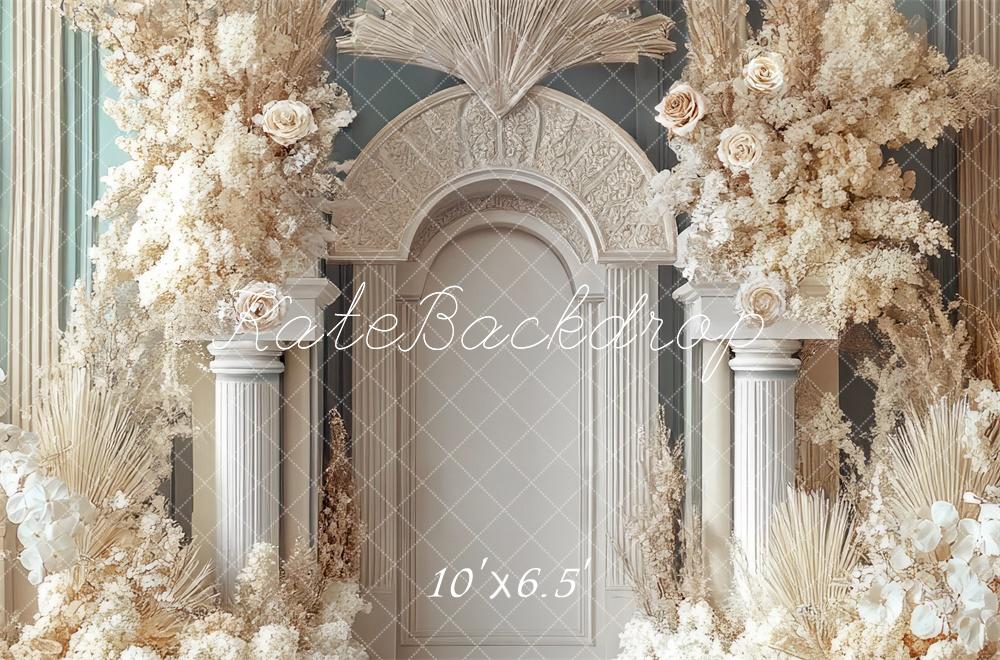 Fondo de Arco Floral Boho Elegante de Boda Diseñado por Mini MakeBelieve