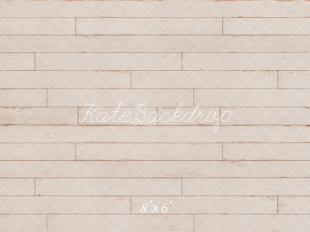 Kate White Retro Planks Floor Printed Backdrop Designed by Emetselch