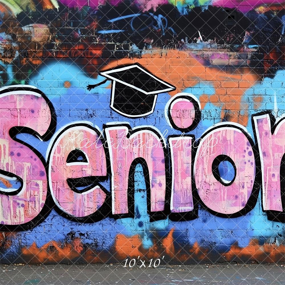 Kate Senior Graffiti Wall Graduation Backdrop Designed by Patty Roberts
