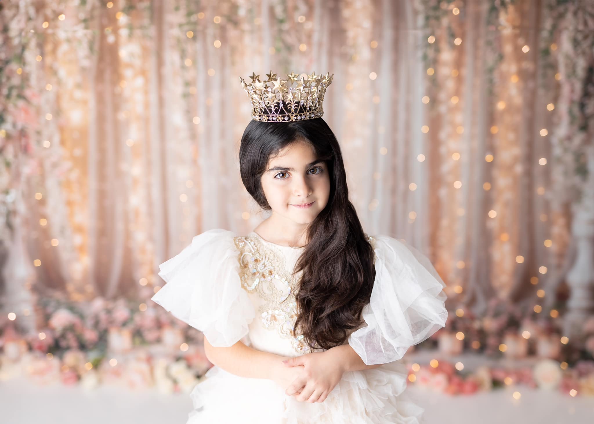 Lente Bloemen Lichtslinger Foto Achtergrond Ontworpen door Chain Photography