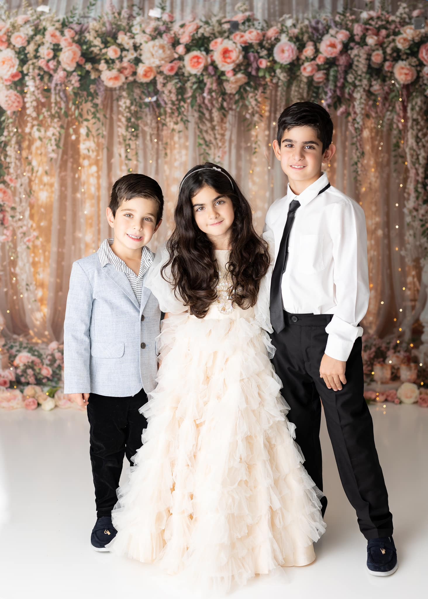 Lente Bloemen Lichtslinger Foto Achtergrond Ontworpen door Chain Photography