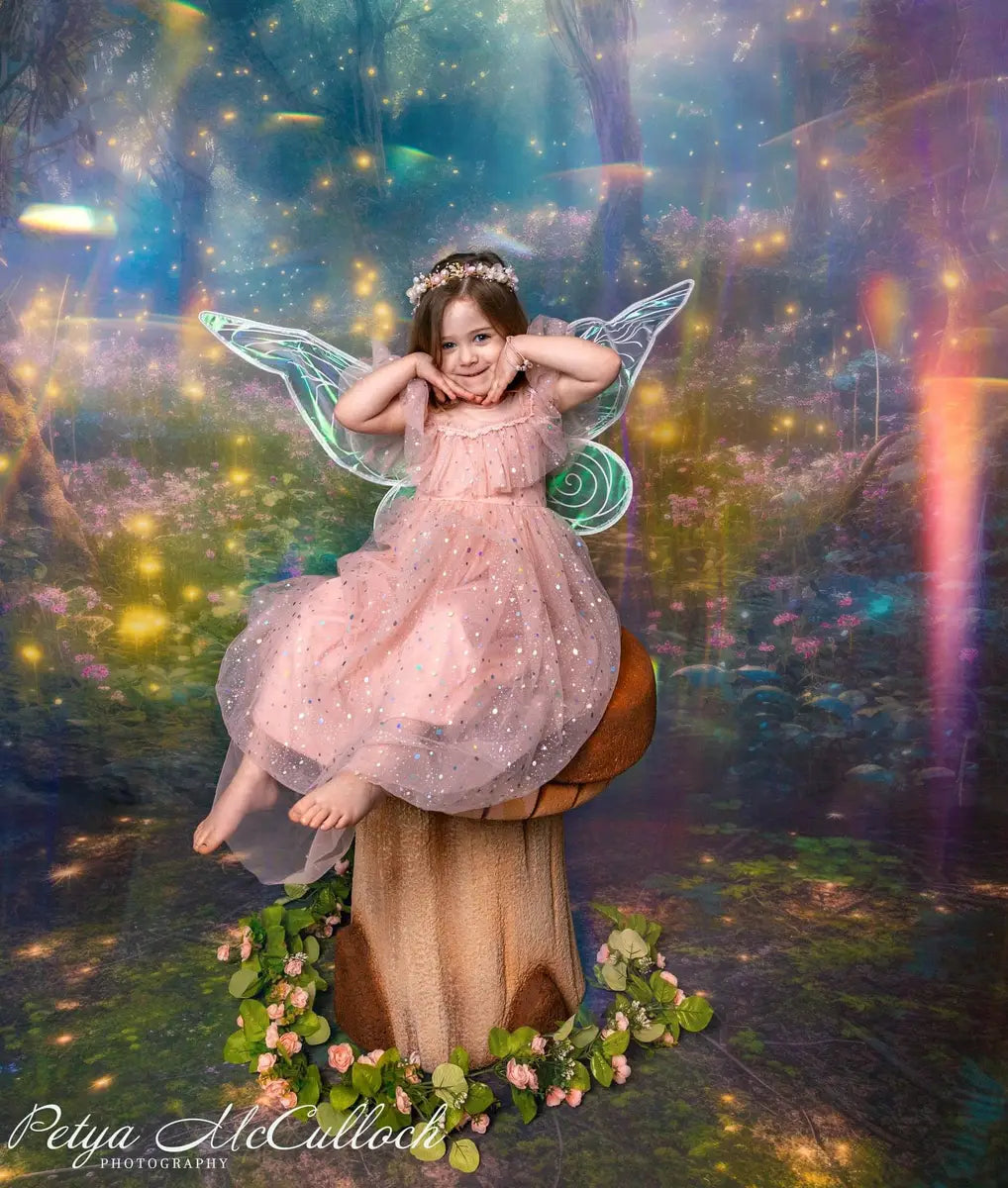 Kate Spring Enchanted Fairy Forest Backdrop Designed by Mandy Ringe Photography