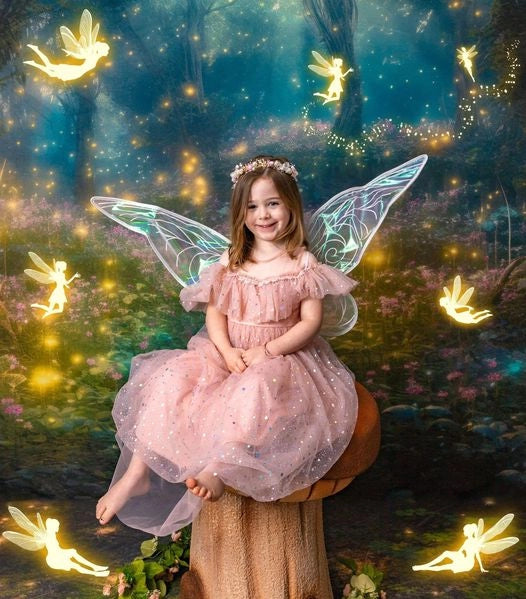 Kate Spring Enchanted Fairy Forest Backdrop Designed by Mandy Ringe Photography