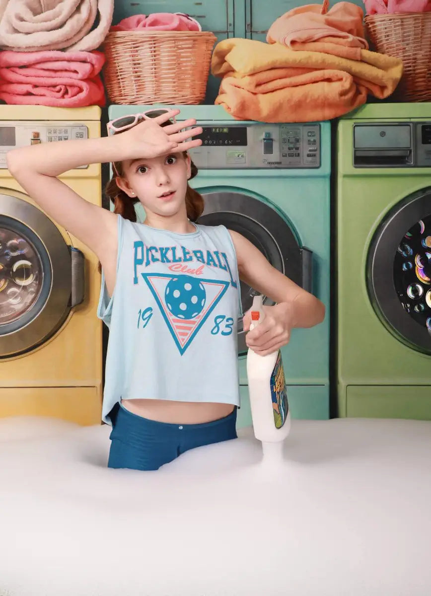 Wasdag Kleurrijke Wasmachine Lentedecor Ontworpen door Chain Photography