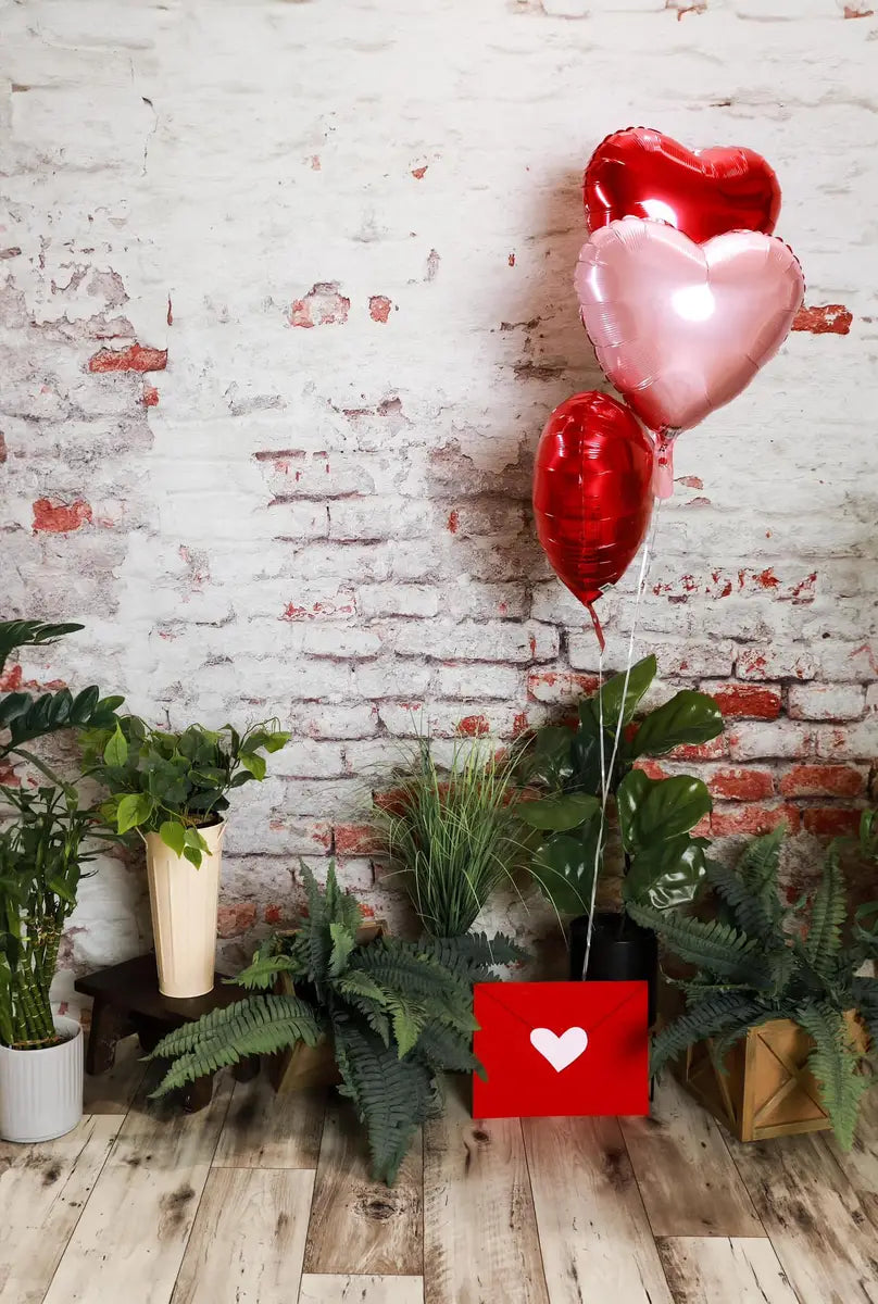 Kate Damaged Brick White Wall Backdrop for Photography Designed by Pine Park Collection - Kate Backdrop