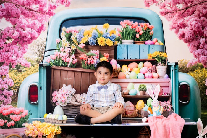 Kate Easter Flower Truck Backdrop Designed by Emetselch