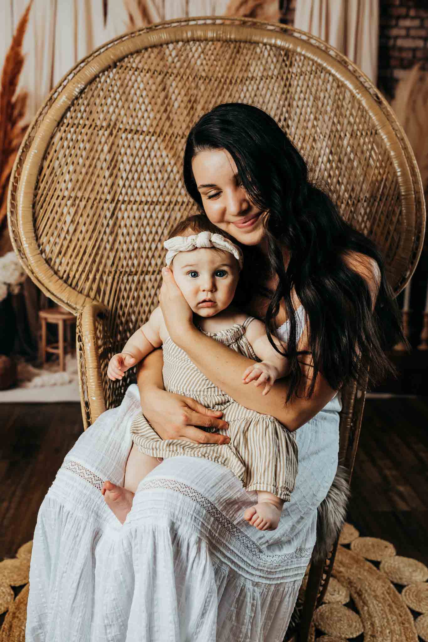 Boho Candle Reed Gordijnen Fleece Foto Achtergrond Ontworpen door Chain Photography