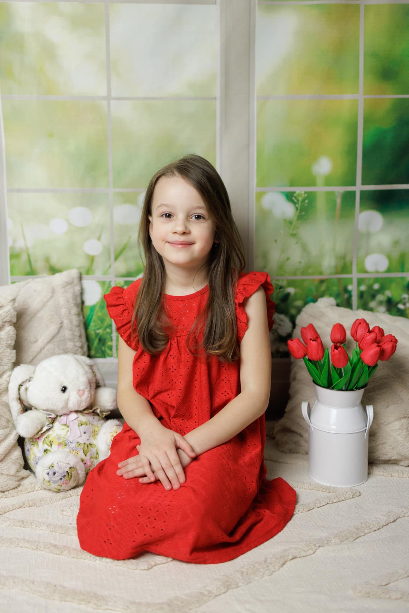 Kate Window Backdrop Spring Summer Garden Designed by Emetselch - Kate Backdrop