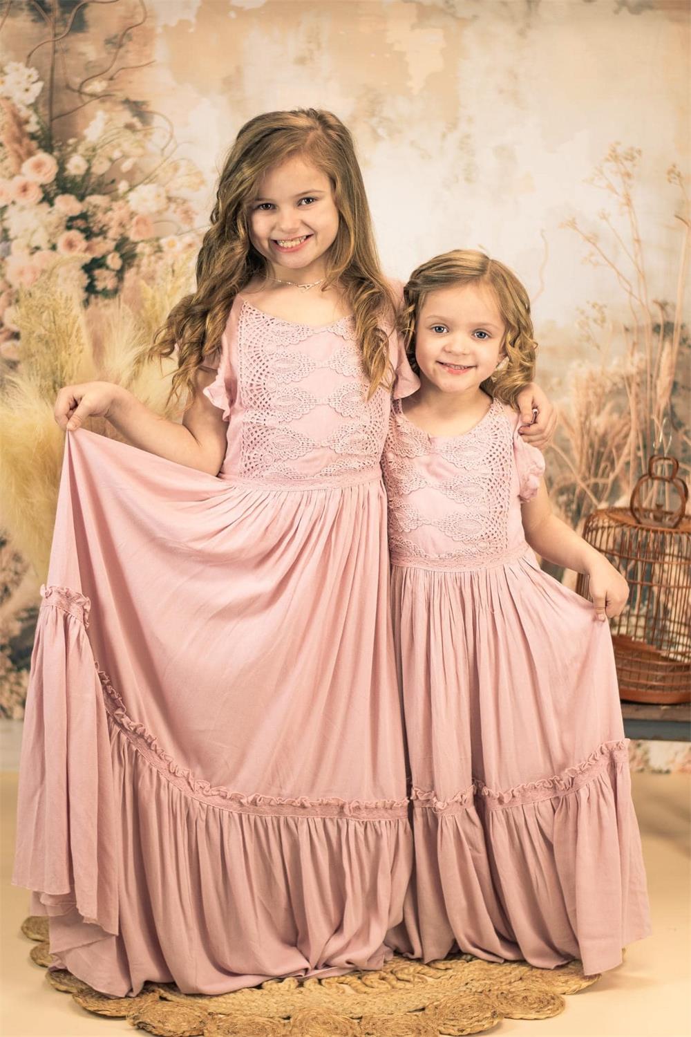 Kate Boho Abstract Art Flower Reed Light Grey Wall Backdrop Designed by Emetselch