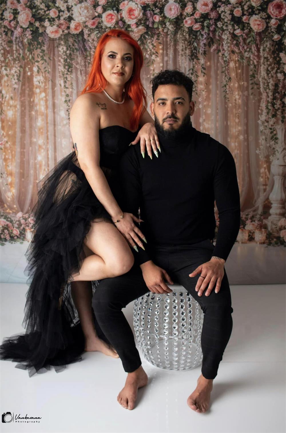 Lente Bloemen Lichtslinger Foto Achtergrond Ontworpen door Chain Photography