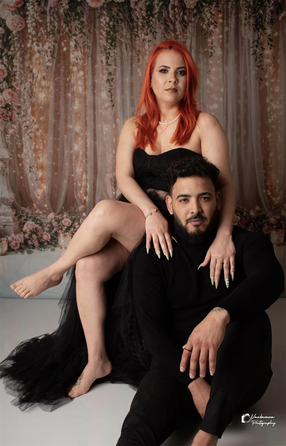 Lente Bloemen Lichtslinger Foto Achtergrond Ontworpen door Chain Photography