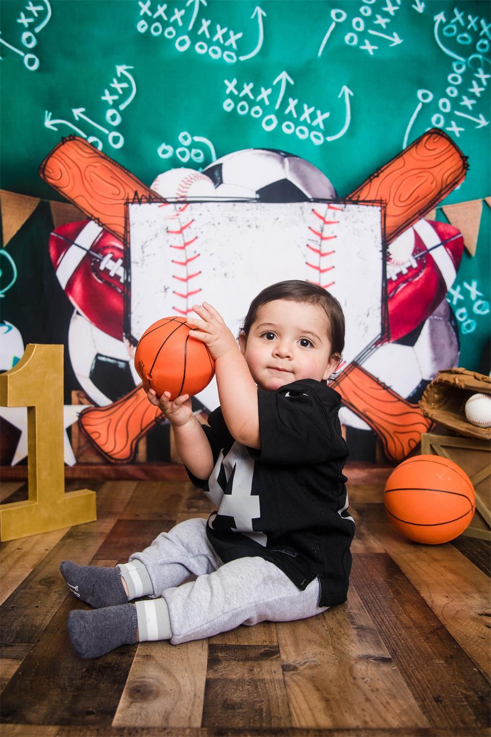Kate All-Star Sports Strategy Chalkboard Backdrop Designed by Megan Leigh Photography