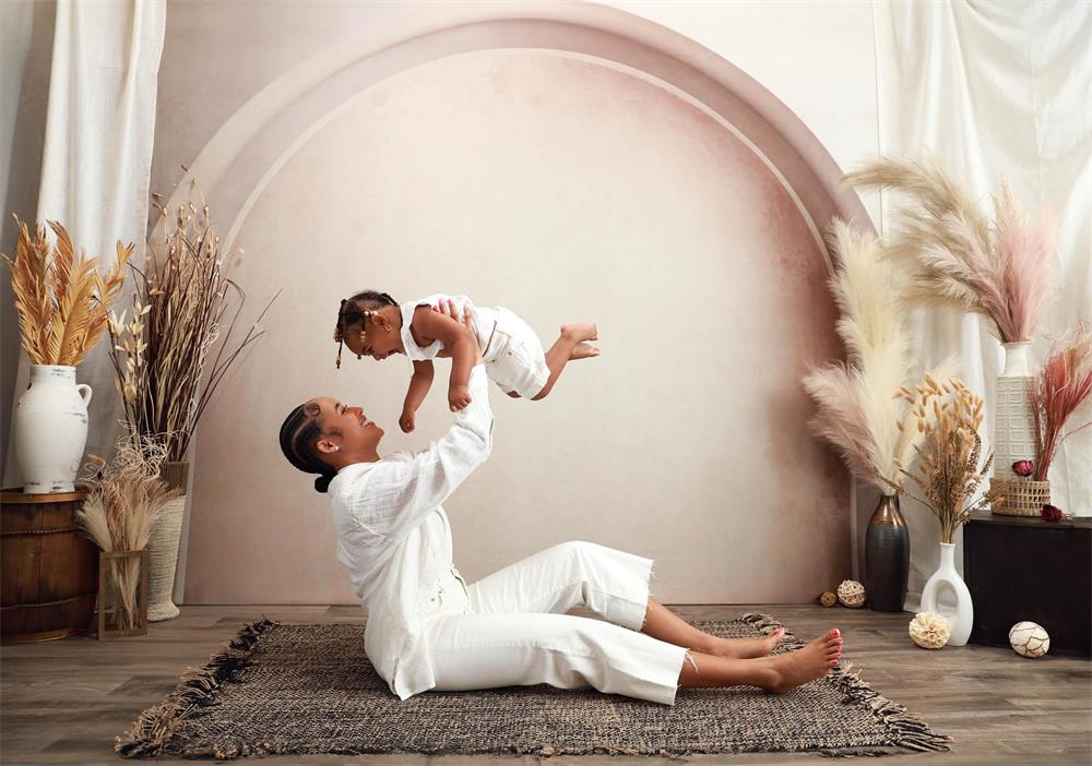 Kate Boho Art Arch Wall Backdrop Designed by Kate Image(note:with a little reddish brown)