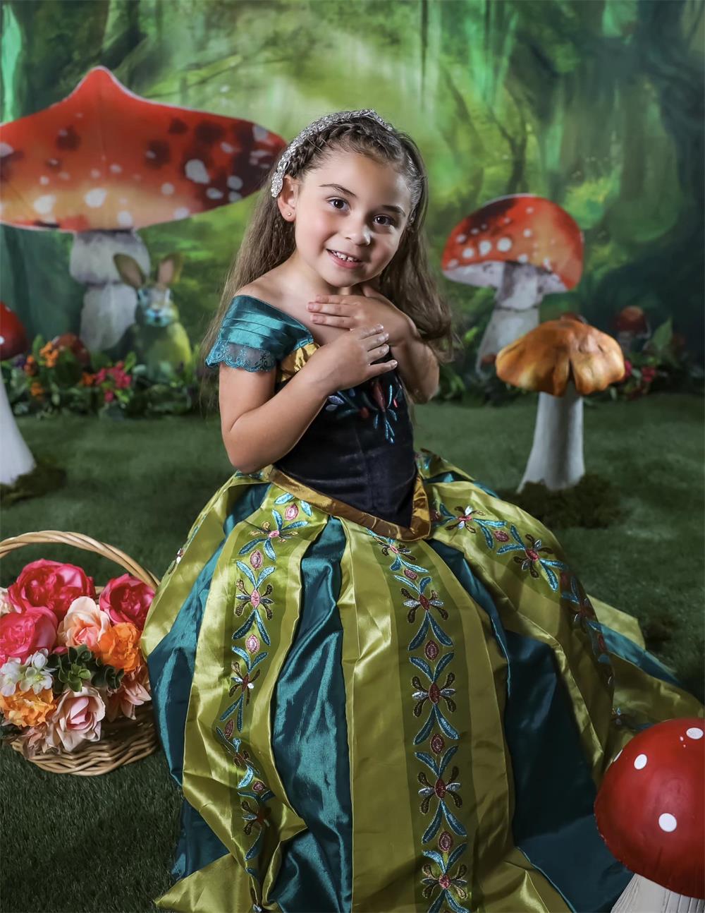 Kate Fairy Backdrop Mushroom Forest Bunny Alice Designed by Chain Photography - Kate Backdrop