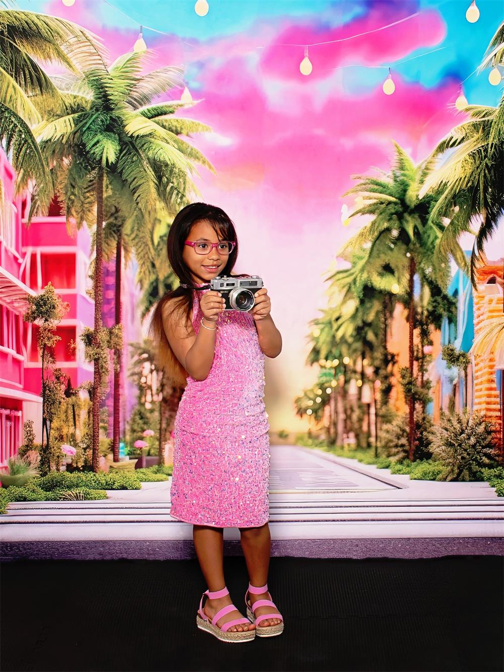 Kate Summer Fashion Doll Coconut Town Backdrop Designed by Emetselch