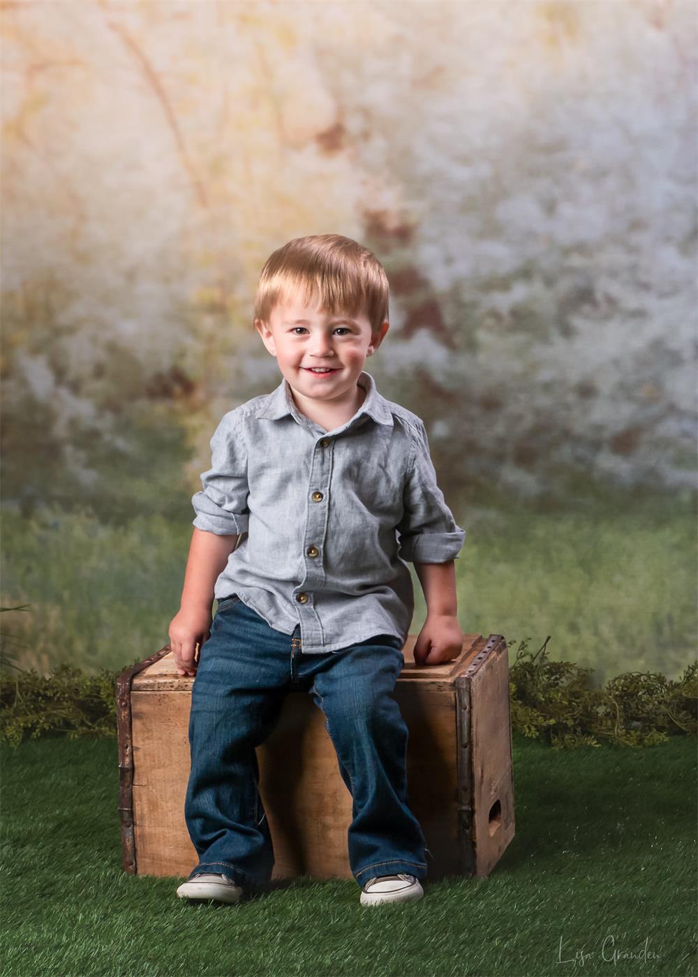 Kate Spring Park Lawn Backdrop for Photography Designed by Lisa Granden - Kate Backdrop