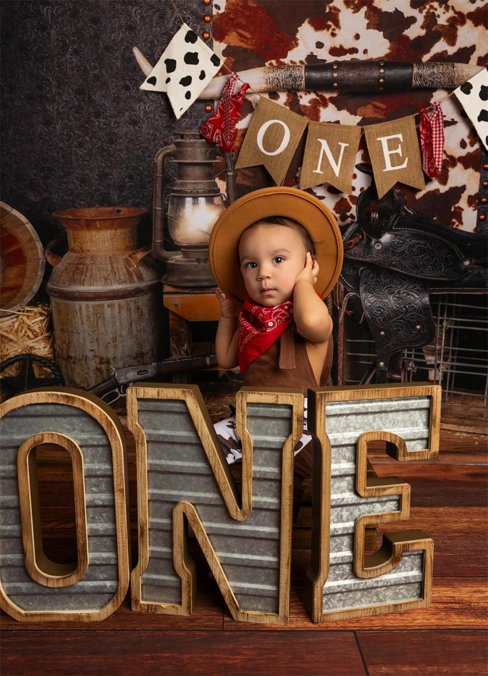 Kate Cake Smash Wild West Backdrop Designed by Arica Kirby - Kate Backdrop