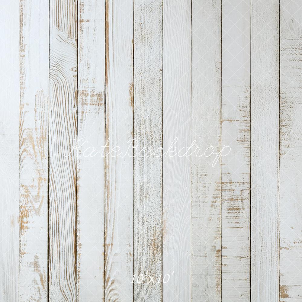 Kate Vintage White Wood Panel Floor Backdrop Designed by Mandy Ringe Photography