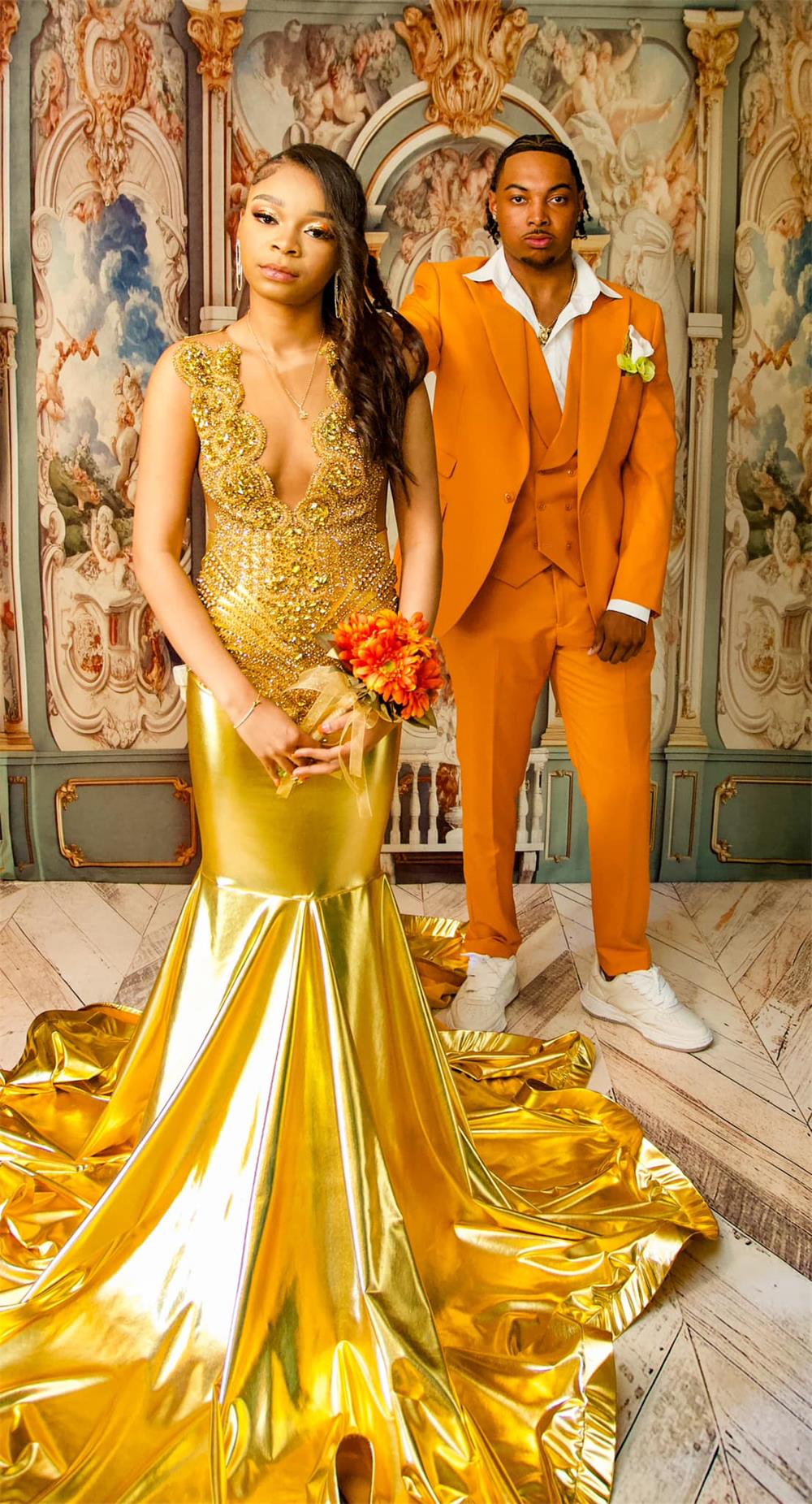 Kate Baroque Palace Retro Wall Backdrop Designed by Chain Photography