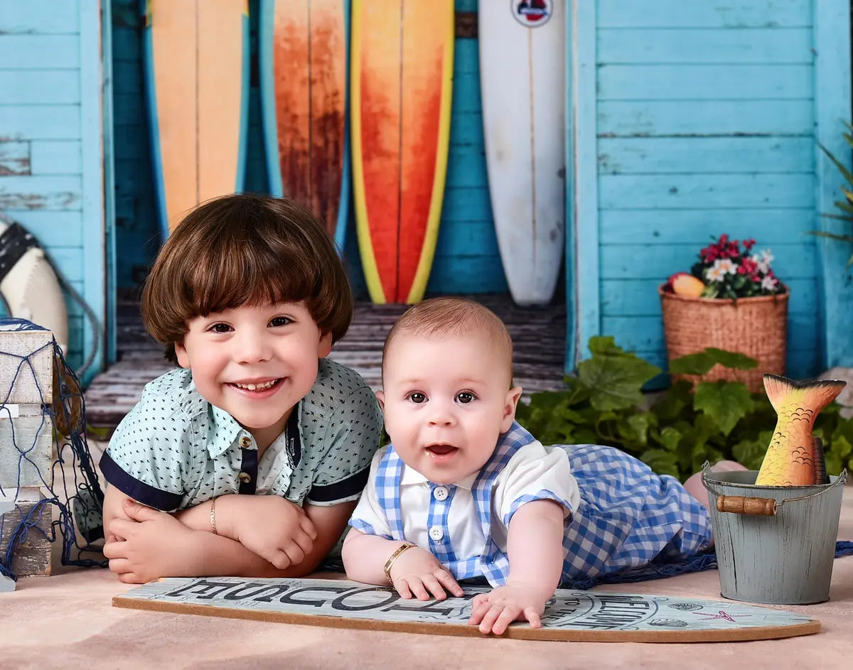 Kate Summer Surfboards Beach House Backdrop Designed by Chain Photography
