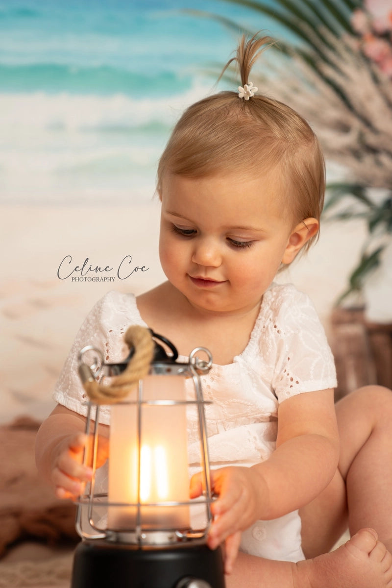 Kate Summer Boho Sea Beach Wedding Colorful Floral Door Backdrop Designed by Emetselch