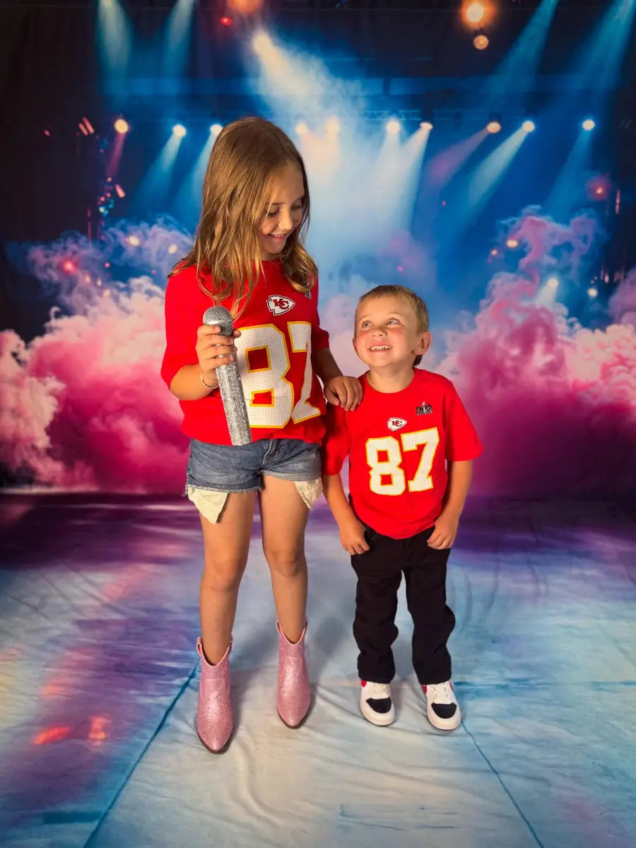 Fondo de escenario de iluminación de humo rosa diseñado por Emetselch