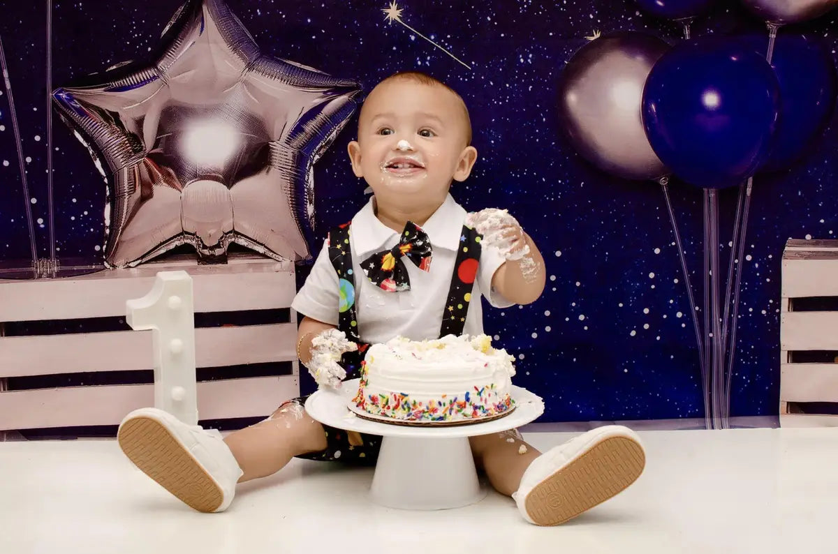 Kate Cake Smash Astronaut Universe Backdrop Designed by Emetselch