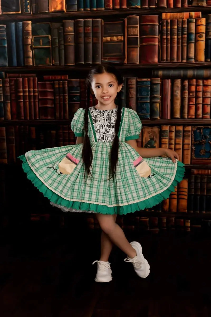 Retro Boeken Wall Backdrop Ontworpen door Chain Fotografie