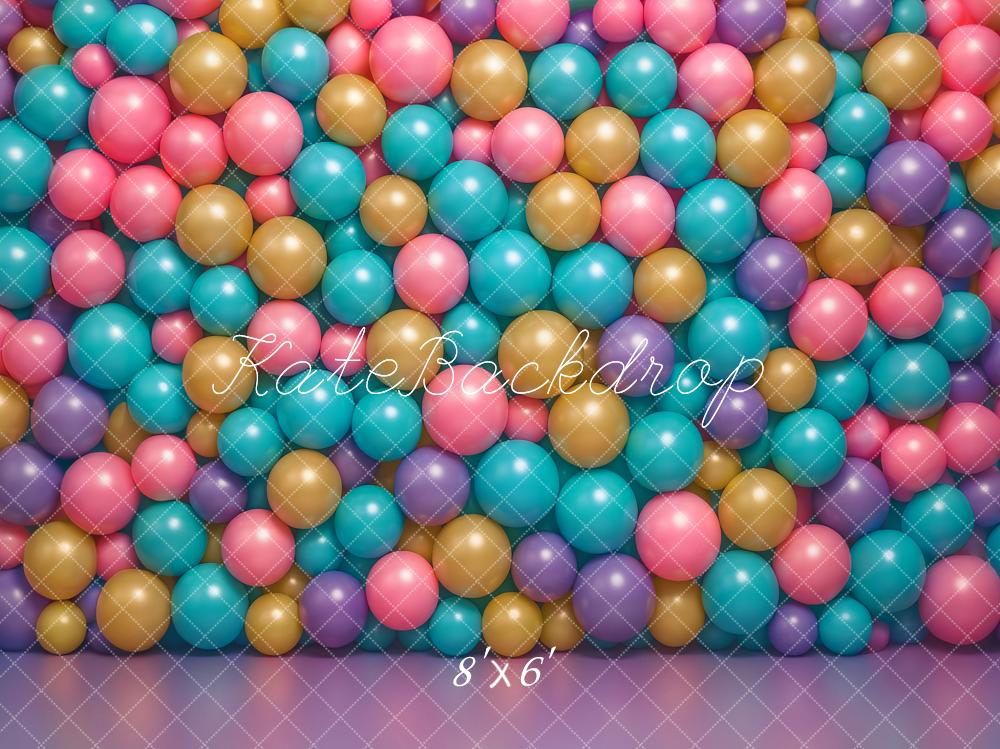 Kate Colorful Balloon Celebration Wall Backdrop Designed by Ashley Paul
