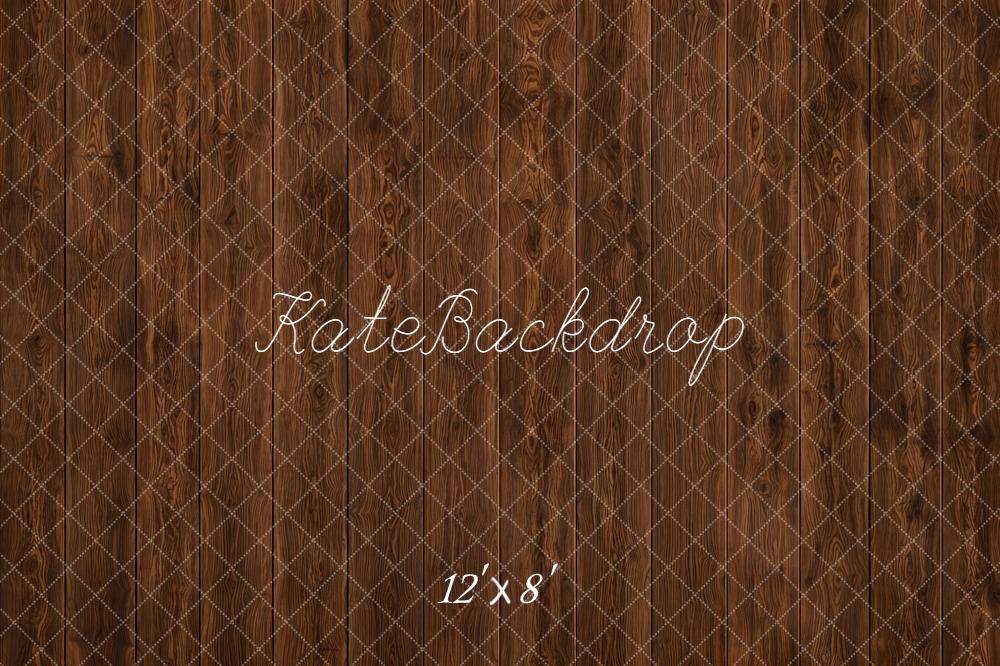 Kate Brown Wood Plank Floor Printed Backdrop Designed by Kate Image