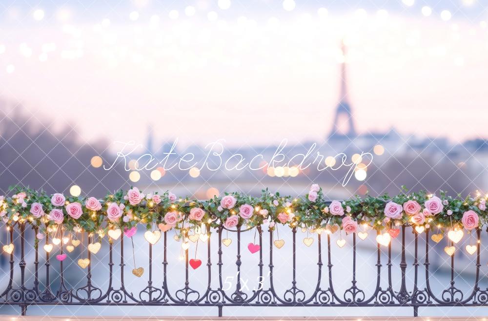 Kate Valentine Romantic Paris Floral Backdrop Designed by Patty Roberts