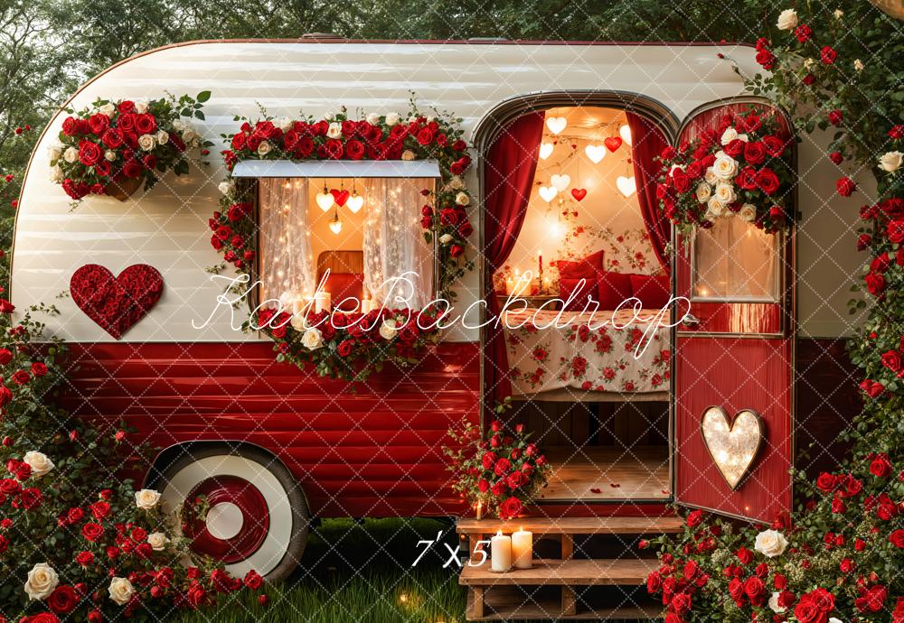 Sfondo Camper Romantico a Cuore per San Valentino progettato da Emetselch