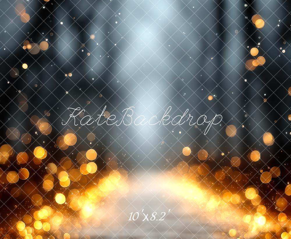 Kate Abstract Gold Bokeh Light Rays Backdrop Designed by Mini MakeBelieve