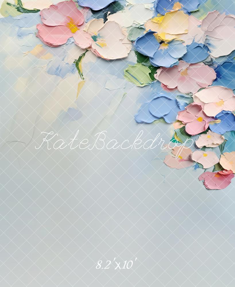 Kate Pastel Floral Abstract Texture Backdrop Designed by Emetselch