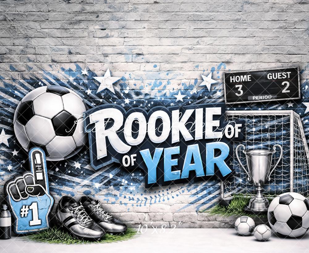 Kate Sports Soccer Rookie Of The Year Printed Backdrop Designed by Ashley Paul