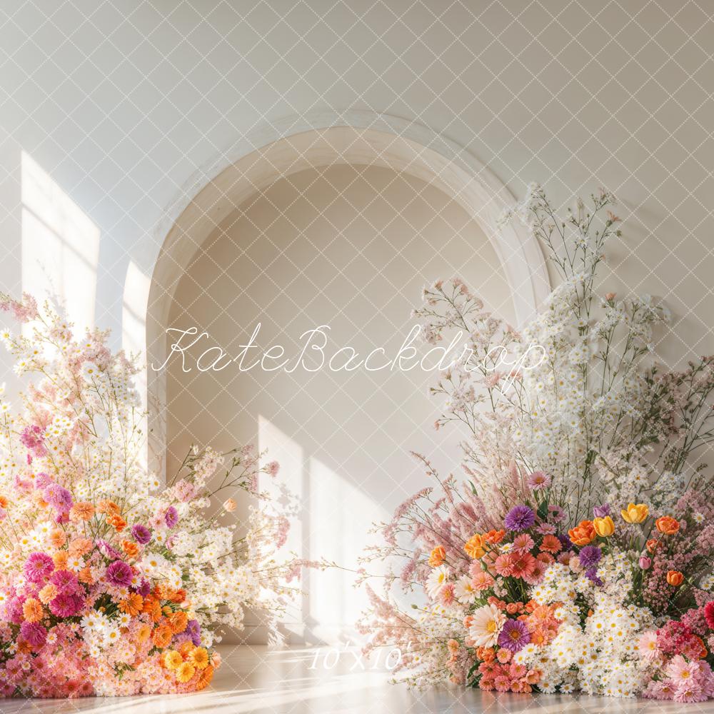 Fall Indoor Flower Arch Light Shadow Foto Achtergrond Designed by Emetselch