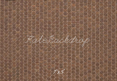 Kate Brown Mosaic Tile Floor Printed Backdrop Designed by Kate Image