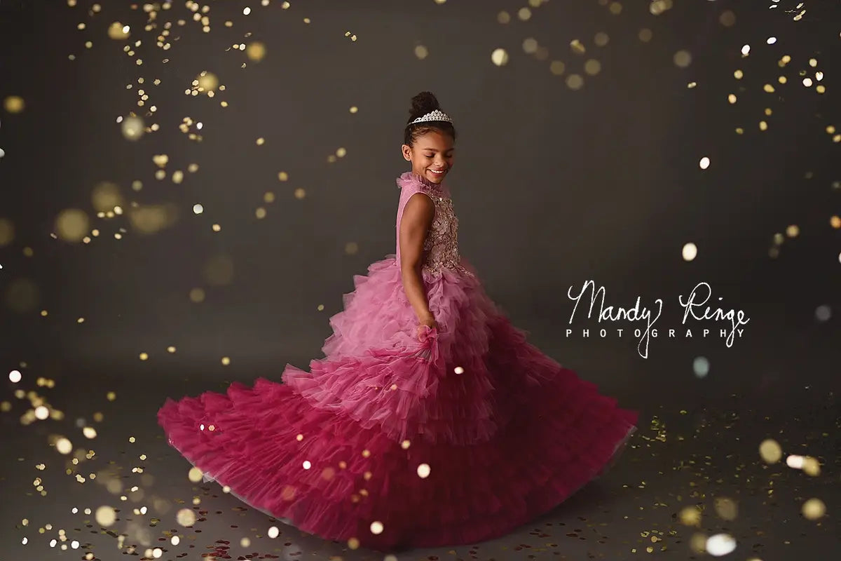 Kate Gradient Pink and Purple Tiered Kids Dress for Photography