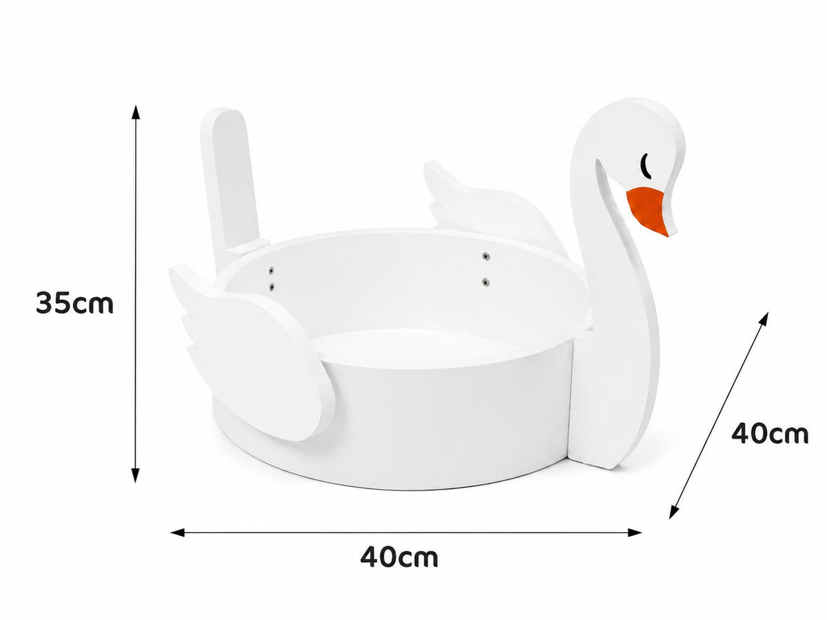 (Pre-sale 15 days) Kate 'Odette' Graceful Swan Wooden Posing Nest | Newborn Photography Prop