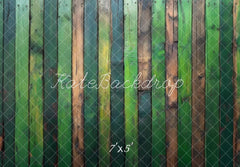 Groene Houten Plank Vloer Foto Achtergrond Designed by Mini MakeBelieve