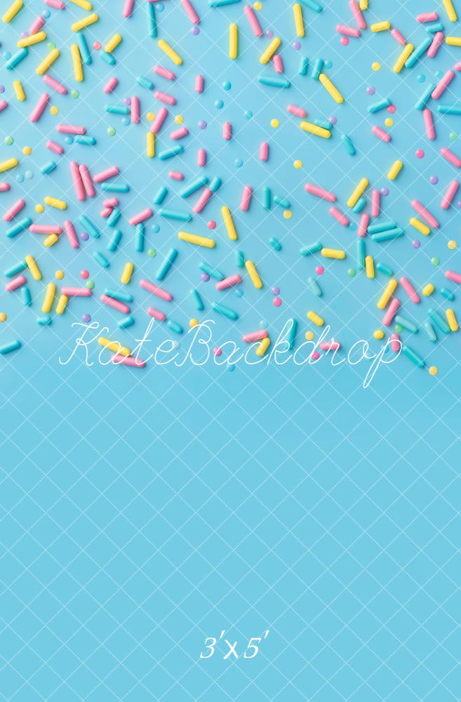 Kate Blue Pastel Sprinkles Backdrop Designed by Kate Image