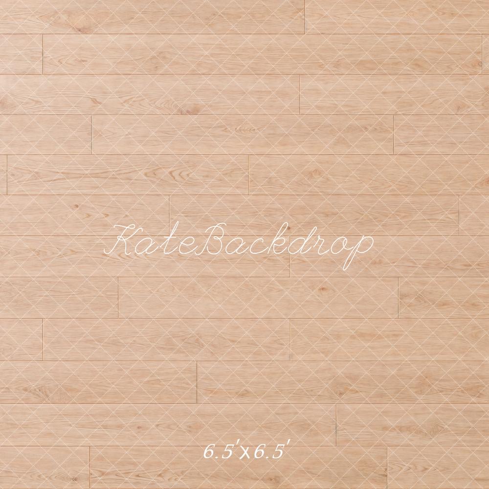 Kate Light Wood Floor Printed Backdrop Designed by Kate Image