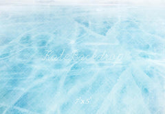 Kate Blue Ice Frozen Floor Printed Backdrop Designed by Kate Image