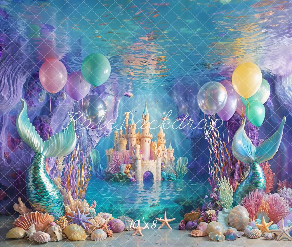 Fondo de Castillo de Sirena Subacuático de Cake Smash Designed by Emetselch