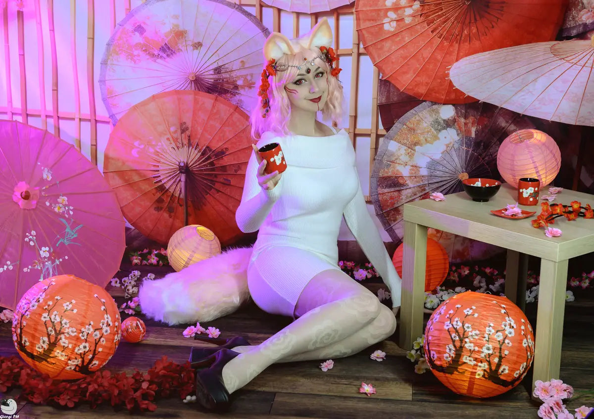 Kate Japanese Style Pink Umbrella Backdrop Designed by Chain Photography